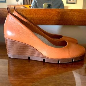 Betabrand All Weather Leather Wedge Heels